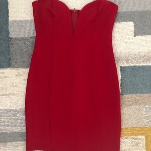 Sexy Plunge Red Mini